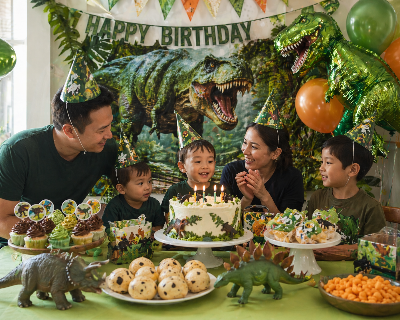 A Dinosaur Themed Party