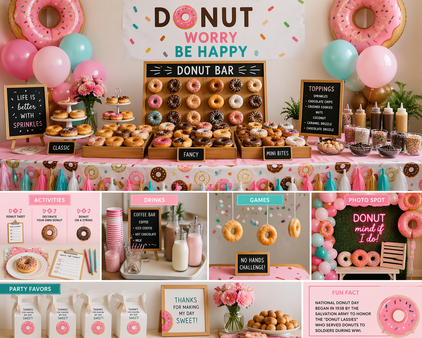 Throw A Donut Themed Party